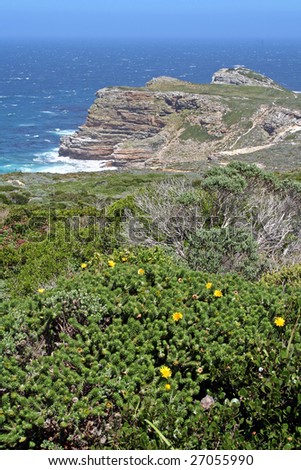 Cape of Good Hope (view from Cape Point to Cape of Good Hope), South Africa