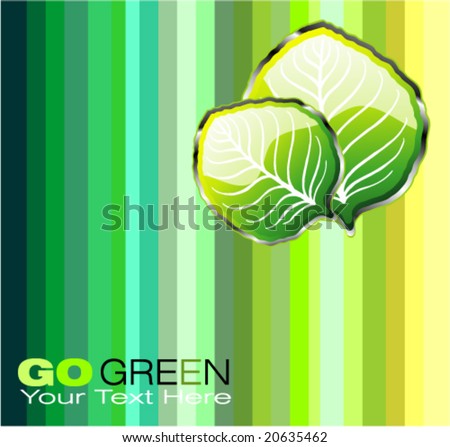 go green wallpaper. stock vector : VECTOR Go Green