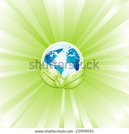 earth lights wallpaper. Planet Earth with an explosion of 