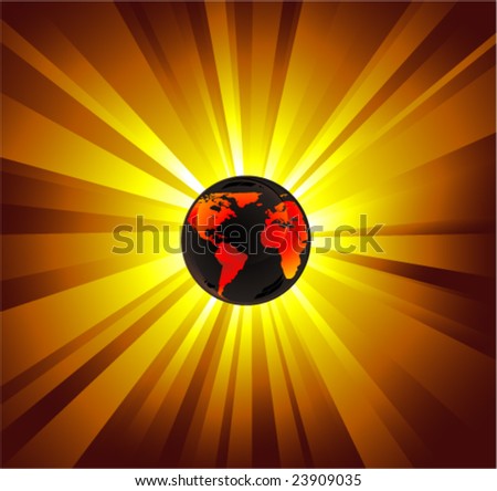 earth lights wallpaper.  Earth with an explosion of light