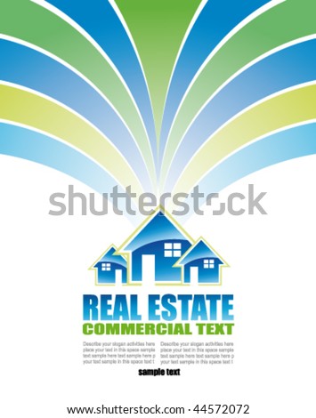 best real estate flyers. stock vector : Abstract Real