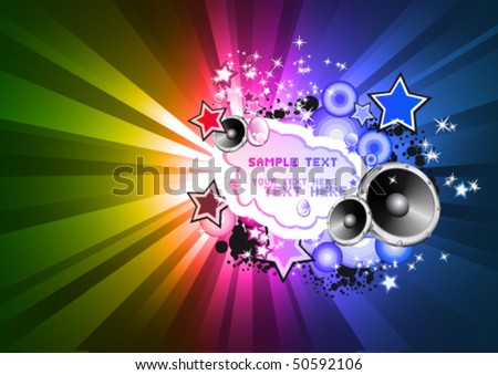 stock vector Abstract RAinbow Colorful Disco Background for Flyers