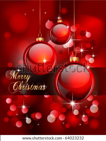 Christmas  on Merry Christmas Elegant Suggestive Background For Greetings Card Stock