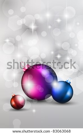 Merry Christmas Elegant Suggestive Background for Greetings Card or Advertising Banner