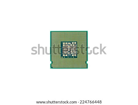 CPU isolated  white background