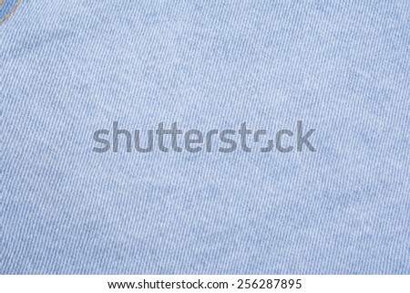 ?Blue cotton fabric texture background.