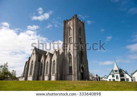 Cathedral Landakotskirkja, Basilica of Christ the King, Reykjavik, Iceland