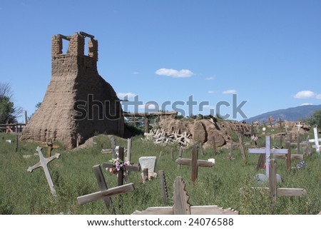 Cemetery at Taos Pueblo, New Mexico