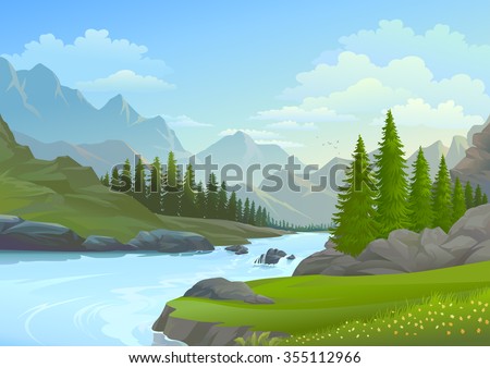 River flowing from the mountains