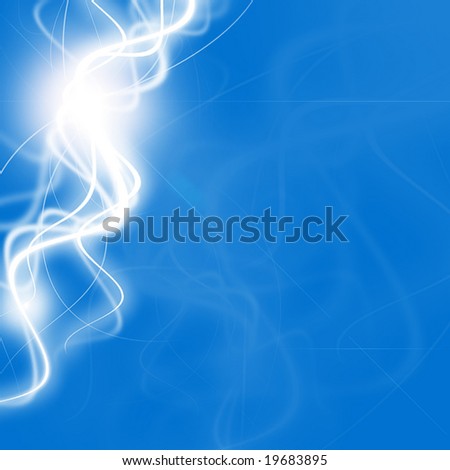 abstract blue light background border wavy lines glow futuristic dynamic electric flowing edgy