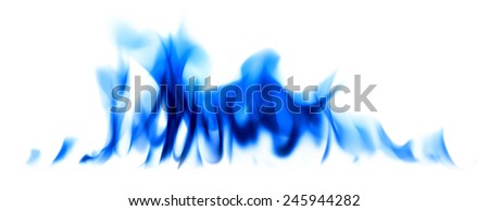 Blue fire light smoke abstract background