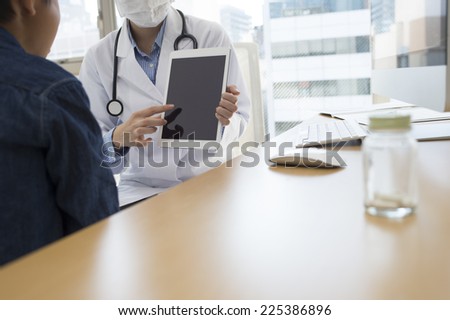 Physician will be described with reference to an electronic tablet