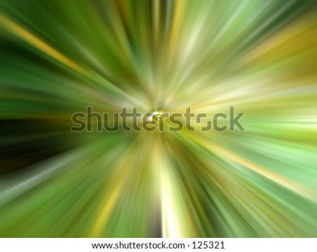 Explosion - green, gold and yellow