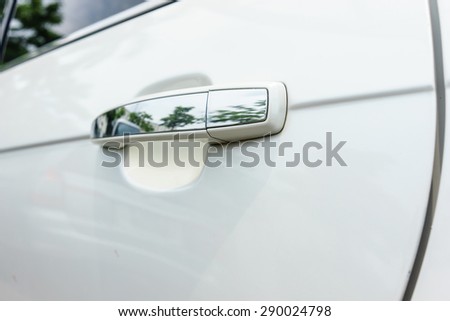 White car door