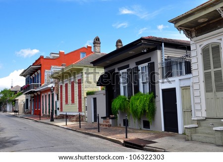 New Orleans French Quarter Street Scene