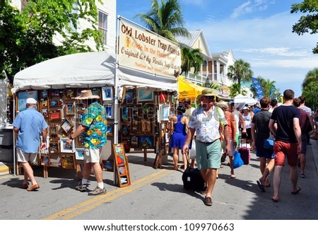 KEY WEST, FLORIDA-AUGUST 11:  Lobster Festival In Key West, Fl. on August 11, 2012.  This  is an annual event featuring the Florida Spiny Lobster, caught in the local waters of the Florida Keys.