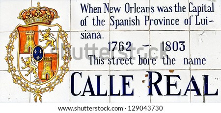 Vintage Royal Street Sign In New Orleans French Quarter