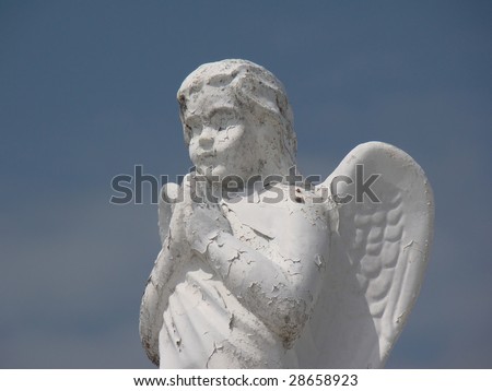 Weathered Angel Statue