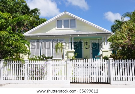  West Style House Plans on Key West Style Architecture Stock Photo 35699812   Shutterstock