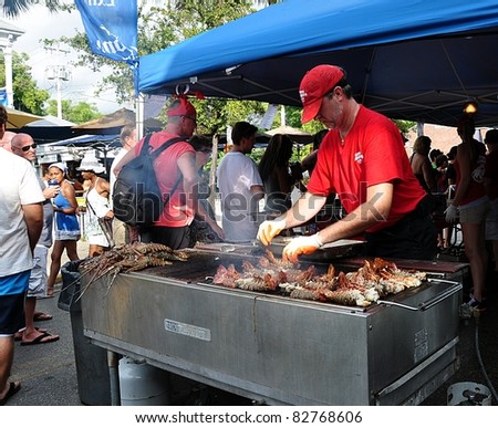 KEY WEST, FLORIDA - AUGUST 13:  Key West Lobster Festival, August 13, 2011, in Key West, Fl.  This is an annual event.