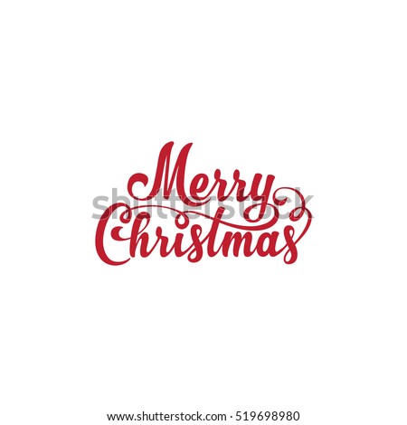 Merry Christmas vector text Calligraphic Lettering design card template.\
Creative typography for Holiday Greeting Gift Poster. Calligraphy Font style Banner