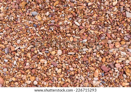 The gravel pattern background from river