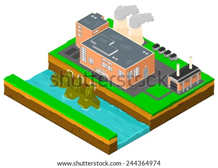 Power plant factory building pollution Factory Pollution Power plant factory building pollution Factory Pollution
