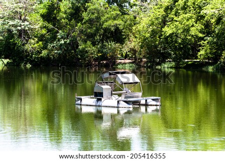 water wheel in lagoons
