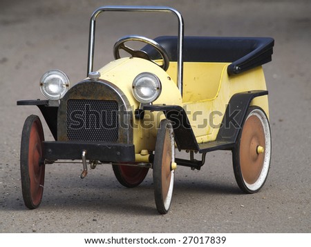 Vintage pedal car.