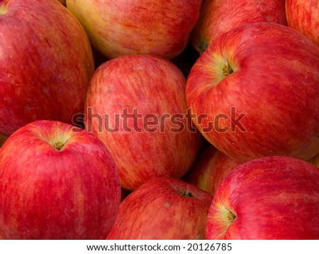 Apples red an abstract background