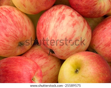 Apples red an abstract background