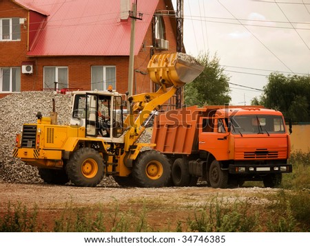 The car and loader