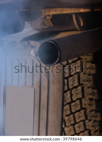 Smoke  exhaust   pipe   car