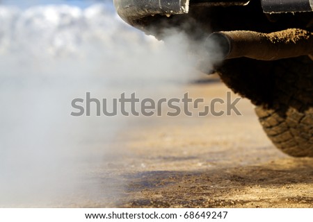 Smoke   car  pipe  exhaust