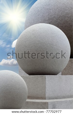 Sunrise  sun  spheres  stone
