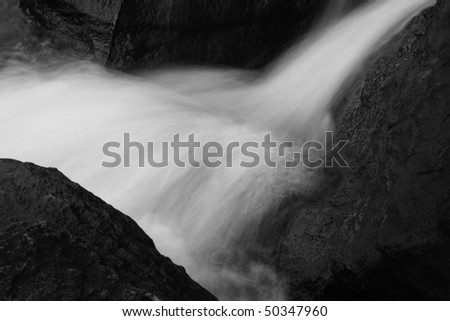 time lapsed flowing river