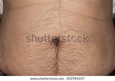 paunch of belly hairy furry men
