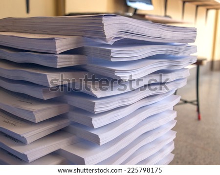 Big job a lot of stack document hard work.