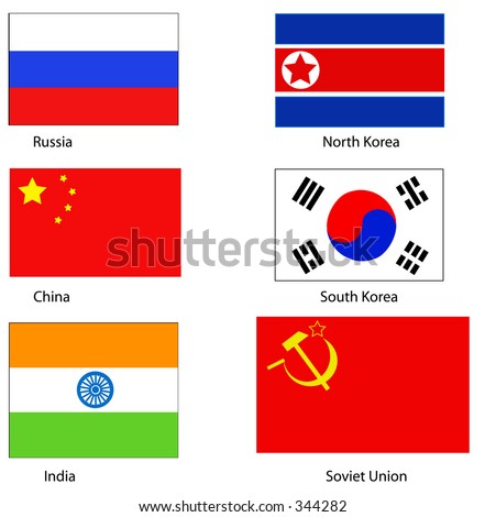 north korean flag and south korean flag. Flag of North Korea; Flag of