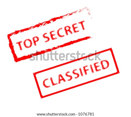 stock vector Top Secret and Classified Stamp