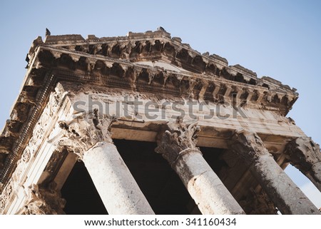 The Temple of Augustus is a well-preserved Roman temple in the city of Pula, Croatia (known in Roman times as Pola)