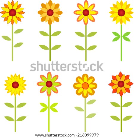 Sunflowers, Fall Flowers, Sunflower Vector