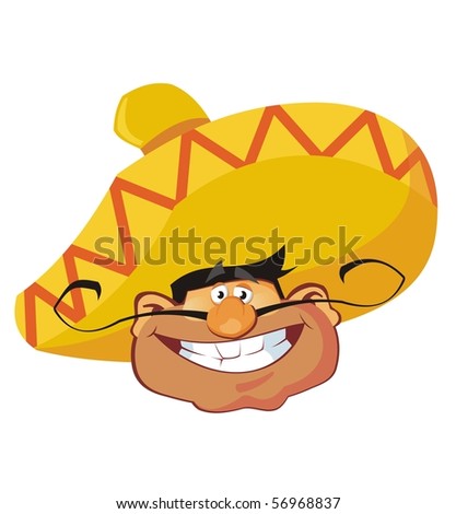 Cartoon Mexican Face