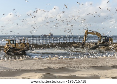 Supply of sand to the Dutch North Sea coast.