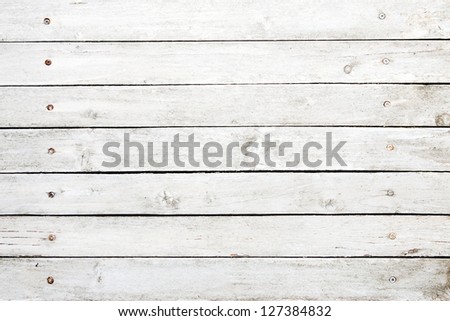 White Painted Wooden Planks Side By Side