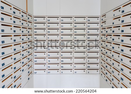 Small locker for condominium, school, university
