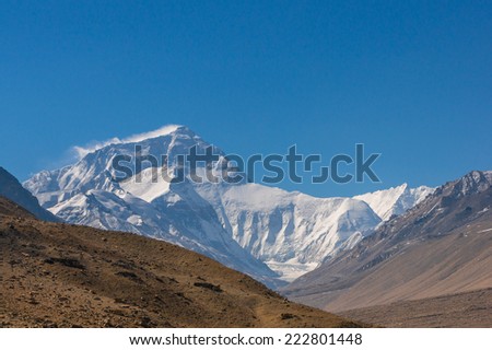 Everest mountain north face, Tibet China