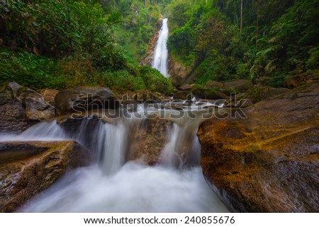 Khun Korn waterfall landscape, Chiang Rai