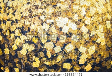 The gold leaf. For the background and textures.
