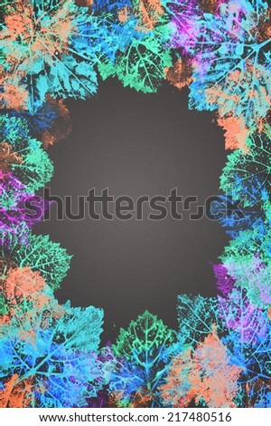 Abstract pattern with leaves Background grunge texture